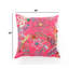Coussin décoratif | Coussin décoratif en coton brodé | 18 x 18 po