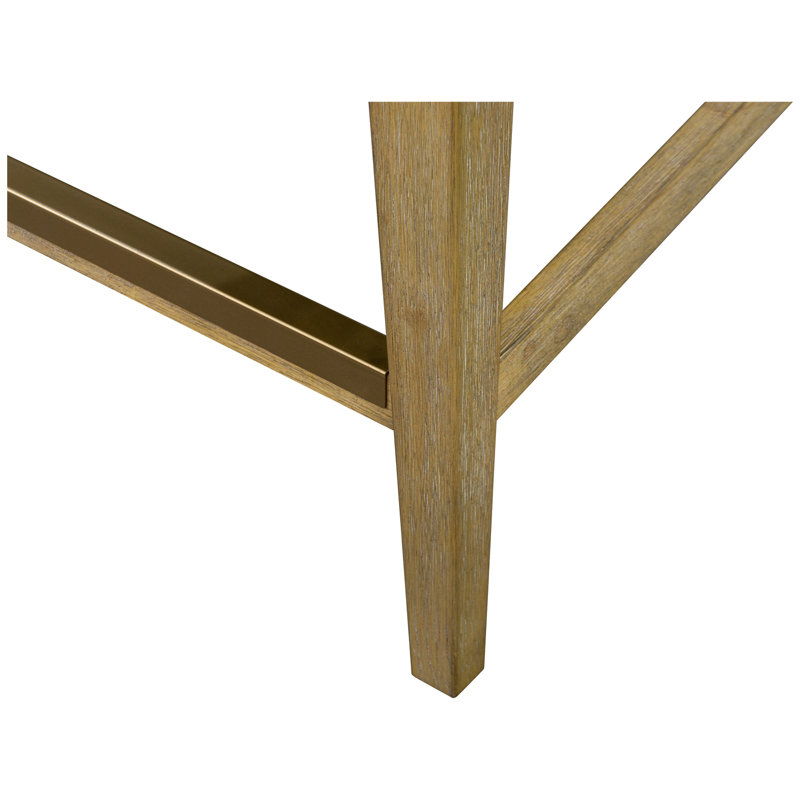 Connor 25" Beige Upholstered Counter Stool with Wood Legs