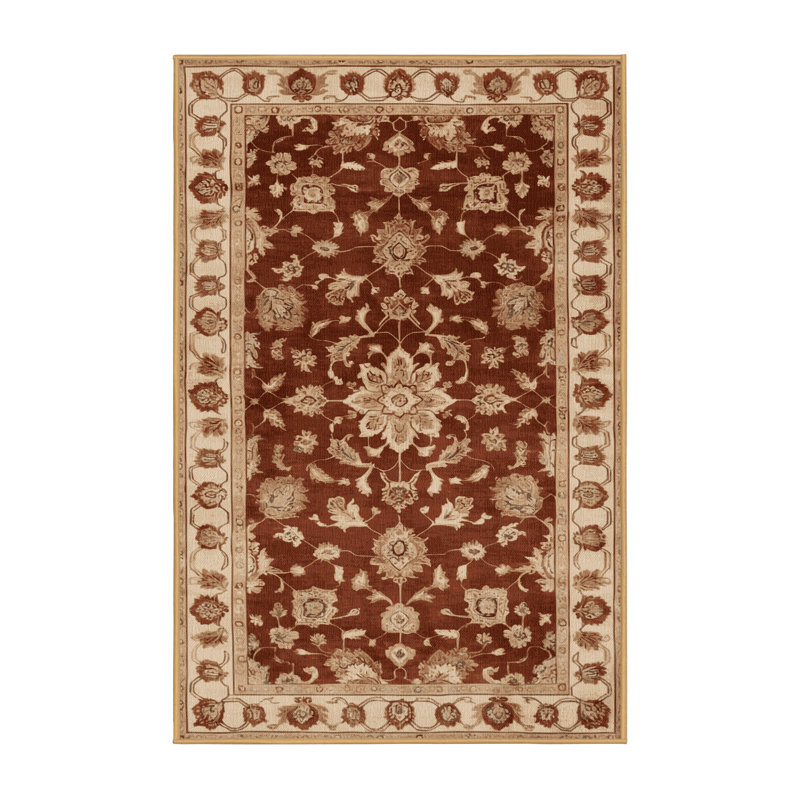 Tapis brun lavable à la machine, Rectangulaire 2 pi x 3 pi