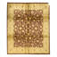 Hand Knotted Area Rug in Red And Gold