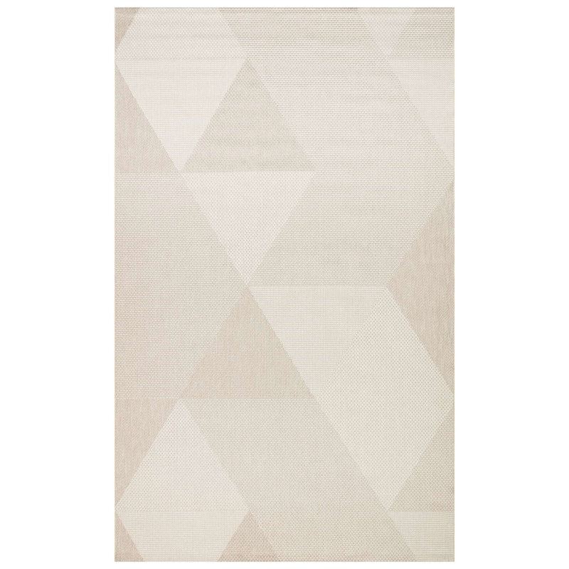 Premium Flatweave Carpet, 3.3 x 6.6 Feet, 100% Cotton, No Pile, 3.5 lbs | Soft Beige Color, Machine Washable at 86°F | Durable, Easy to Clean, Ideal for Living Room, Bedroom & High-Traffic Areas