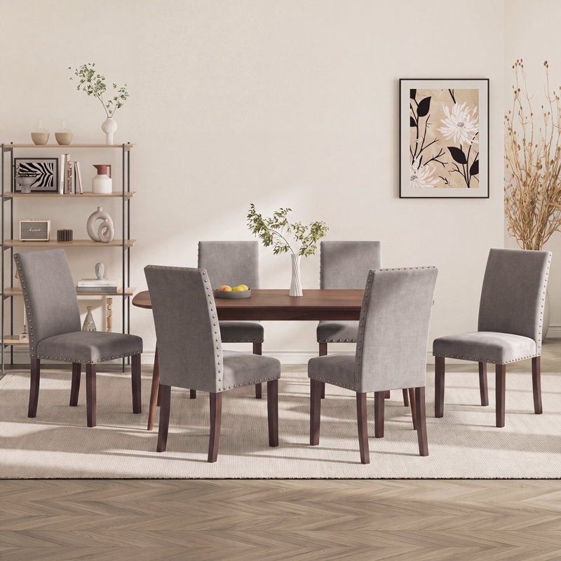 Chaises de salle à manger Bontrager, Taupe