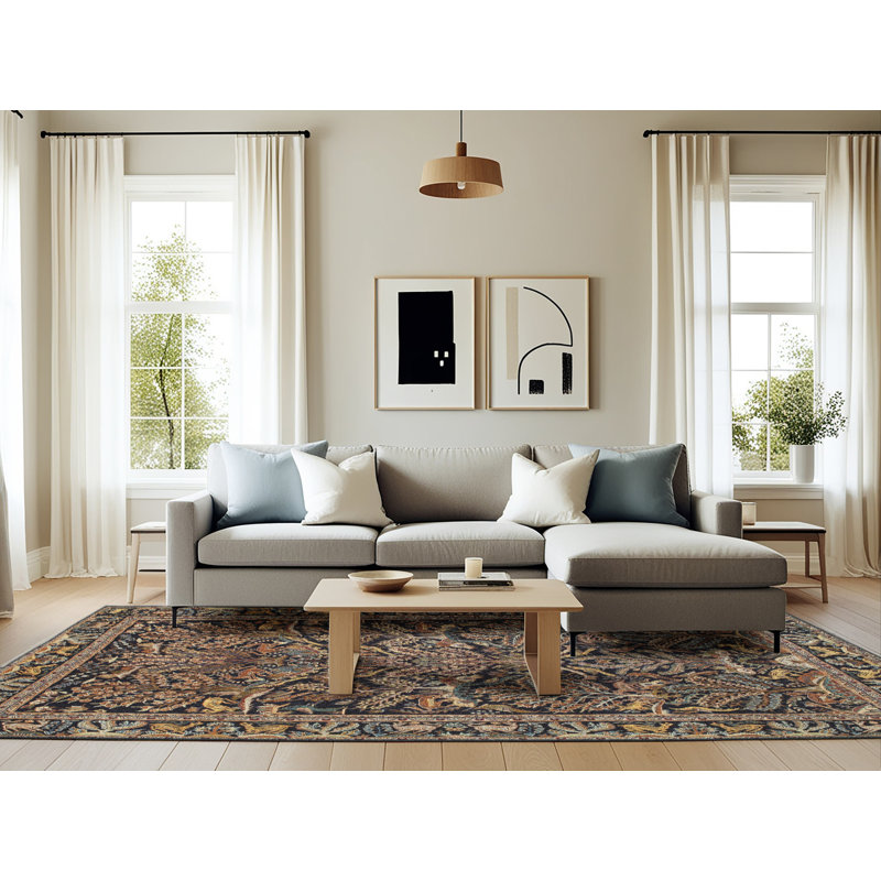 Caravel Oriental Indoor Rug, Rectangle 6' x 9'