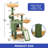 Multi-Level Cactus Cat Tree Tower with Perches, Condos, and Scratching Posts