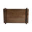 Ensemble de plateaux décoratifs élégants en bois avec poignées latérales surélevées - plateau de table basse pour décoration intérieure élégante et plateau de repose-pieds pour recevoir - plateau décoratif conçu pour organiser les essentiels - ensemble de 3, 26 po, brun