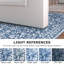 Tapis lavables bleus antidérapants pour la chambre à coucher avec tapis en caoutchouc antidérapant-596574970