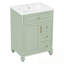 Meuble-lavabo de salle de bain avec lavabo, tiroir rabattable, 3 tiroirs et armoire de rangement-790225014