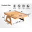 Ensemble de 2 plateaux en bambou pour accoudoir de canapé, table d'accoudoir pliante-439640828