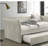 Transitional Style 1pc Twin Size Daybed w/ Trundle Flared Arms Mattress Ready Beige Finish Primary Living Room-899799716
