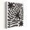 Fougère et lignes de fleurs noir moderne noir floral fougère crème moderne