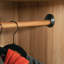 Armoire, finition brune