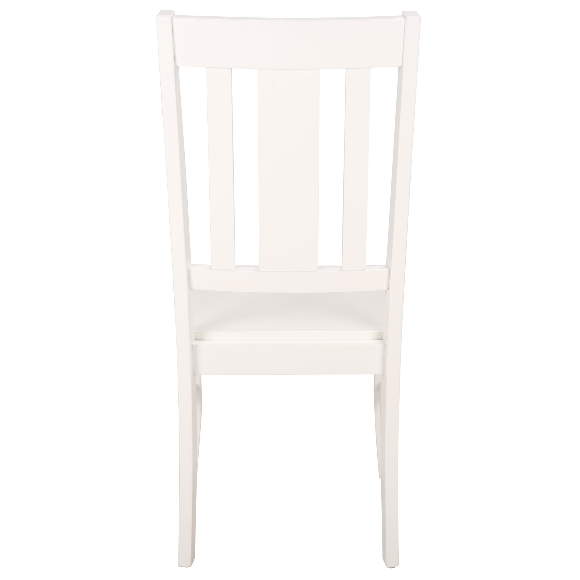 Sam Slat Back Side Chair, White