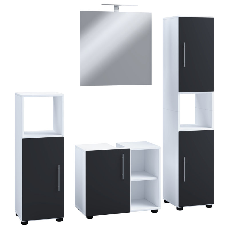 Rakelle Bathroom Furniture Suite, Black