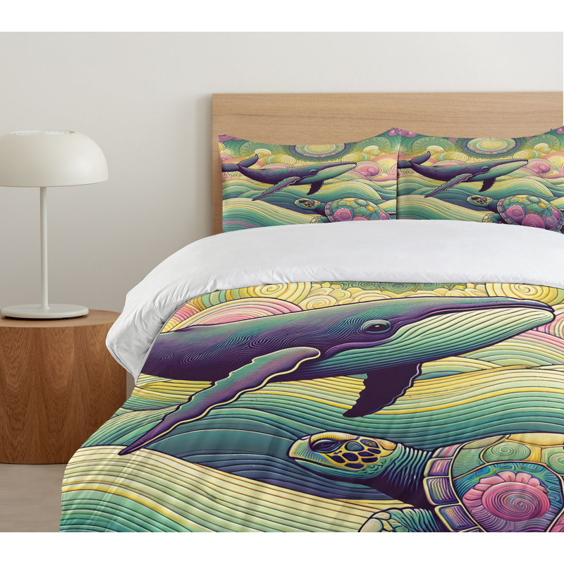 Nautical Duvet Cover, Queen Duvet Cover + 2 Standard Shams