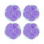 Sous-verres ronds en cuir Hibiscus Wander-119015039