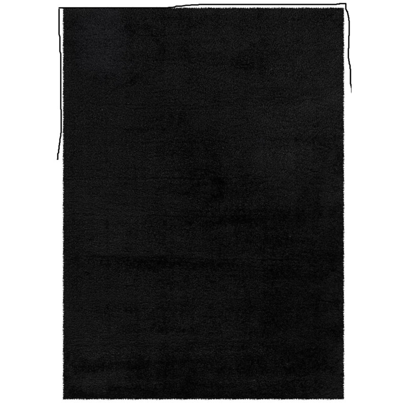 Solid Colour Shag Area Rug, Rectangle 120 x 170cm