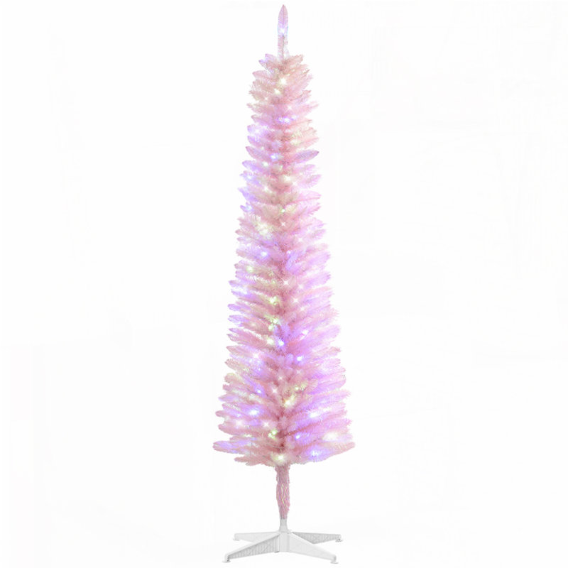 Arbre de Noël artificiel rose 5 pi, 5'