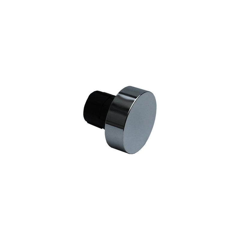 Byanka 28mm Stud End Finial, Polished Graphite