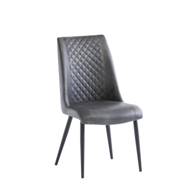 Tolchester 45cm H Upholstered Side Chair in Grey