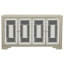 Armoire d'appoint 4 portes fumée et champagne