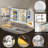 48"W Smart LED Medicine Cabinet Mirror with Lights, Anti-Fog , Night Lamp, Adjustable 5X Magnifying, USB Power Outlet and Clock-350910413-350910410