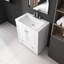 Ensemble de meuble-lavabo simple 30 po avec plateau en céramique Jelise