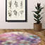 Tapis tressé lilas scintillant-581993108