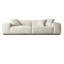 Canapé modulaire en velours blanc-1157766246