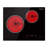 GASLAND 21 in. 2 Elements Smooth Surface (Radiant) Electric Cooktop in Black, ETL Certified