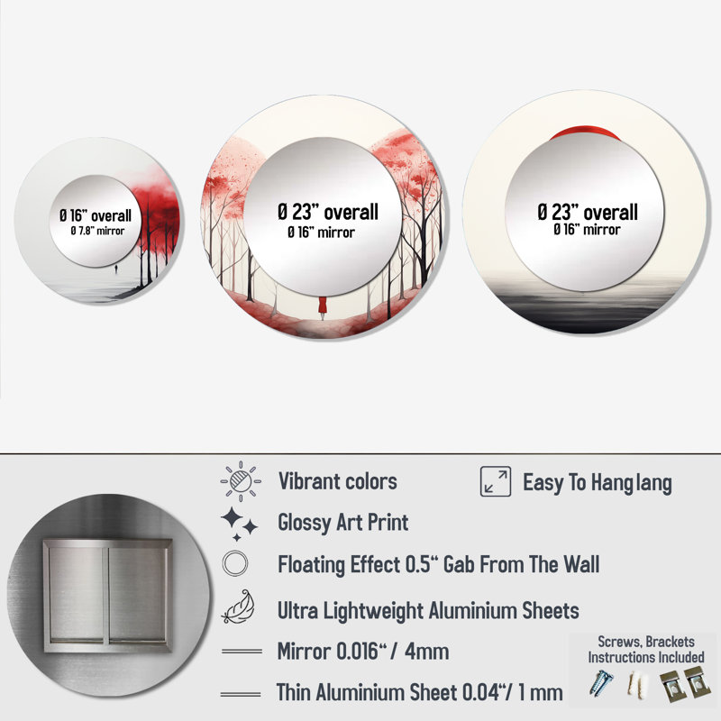 Centralmont Round Wall Mirror