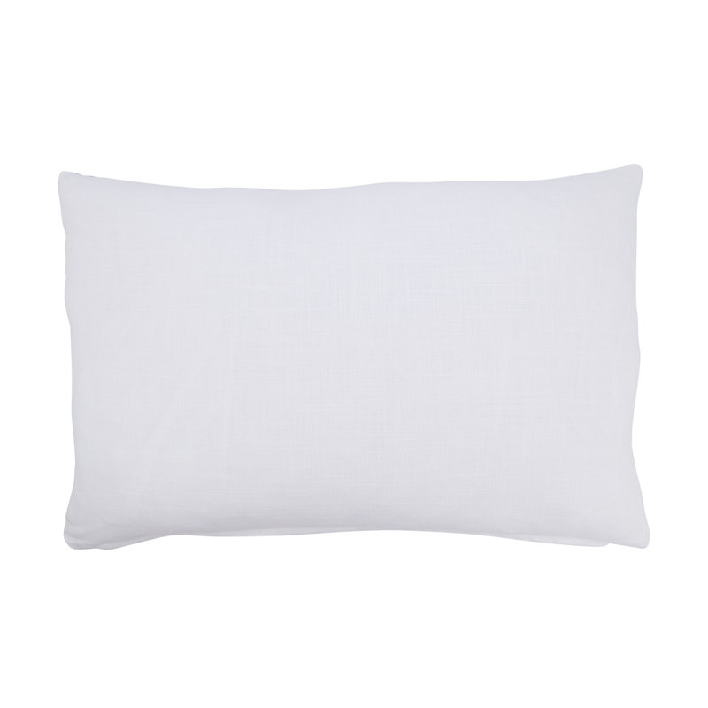 Housse de coussin décoratif en coton bleu marine et marine, H 13 po x l 20 po, Forme rectangulaire