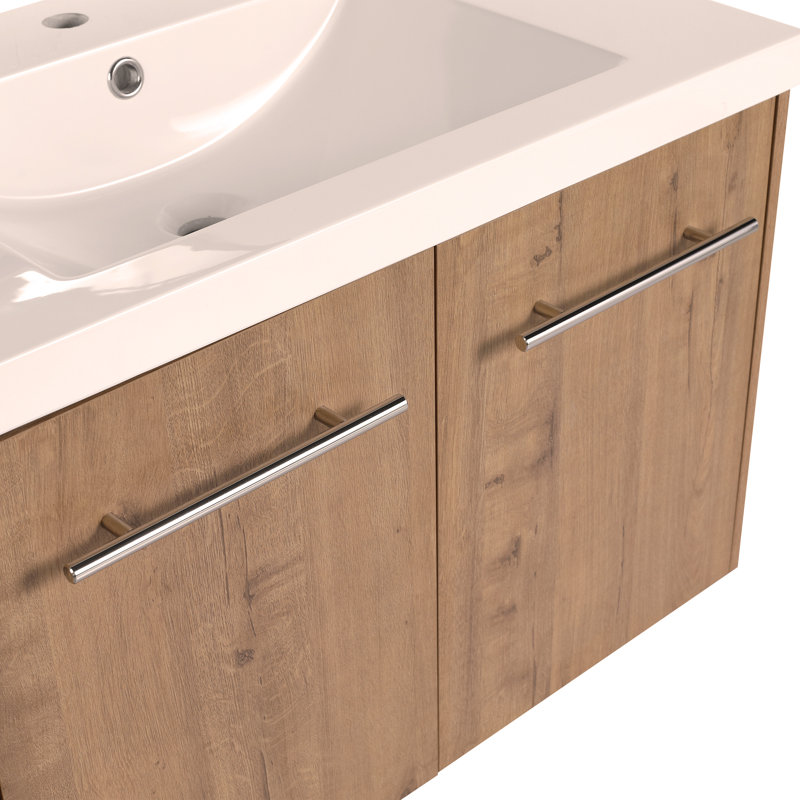 Meuble-lavabo à portes 30 po avec lavabo, pour petite salle de bain