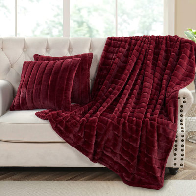 Luxury Rabbit Faux Fur Throw Blanket