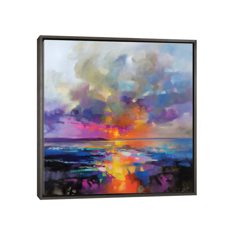Main Sequence par Scott Naismith - reproduction d'art, Toile avec cadre gris, Aucun mat, H 37 po x l 37 po x P 1,5 po