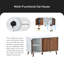 Table d'appoint pour chat avec 3 portes et salle de rangement pour chat-1090225215