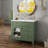 36" Bathroom Vanity Sink with Motion-Sensor Lighting, Patterned Glass & Farmhouse Storage Cabinet-556404641