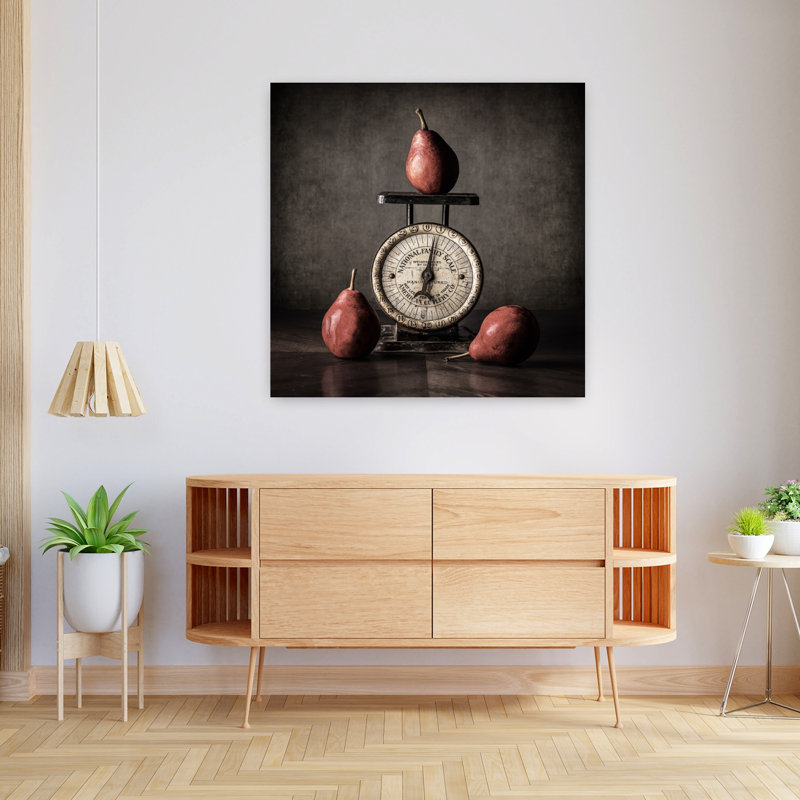 Art mural rétro classique avec poires rétro, H 36 po x l 36 po