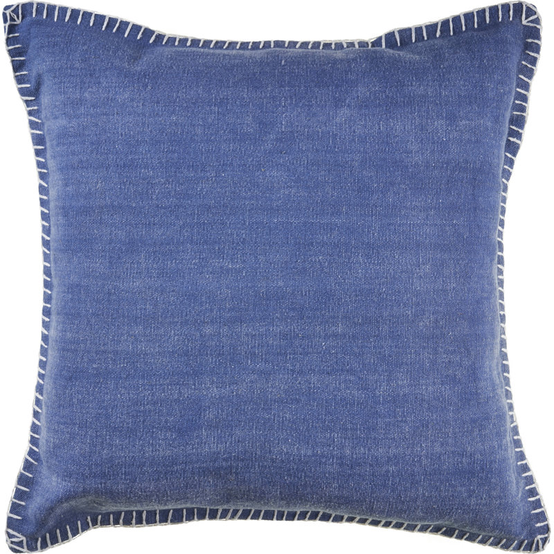 Housse de coussin Madison, 24 po x 24 po, Polyester, Bleu crépuscule