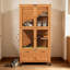 Cage intérieure Chinchilla en bois respirant à 4 niveaux avec roues mobiles et armoire de rangement