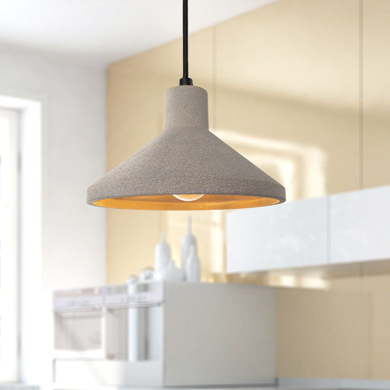 Porsgrunn/Skien 1 - Light Cone Pendant, Stone Grey, Black