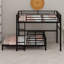 Metal Separable Bunk Beds With Raised Security Fence-1730146946