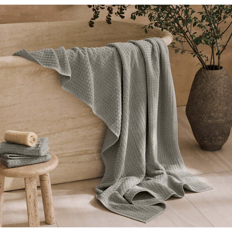 Turkish Waffle, Pewter, Bath Sheet - 1 Pack