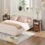 Brenn 38cm W Metal Bedside Table
