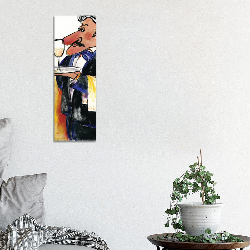 Waiter II by Malenda Trick - Panoramic Gallery-Wrapped Canvas Giclée on Canvas, Canvas, 30.48 cm H x 91.44 cm W x 1.91 cm D