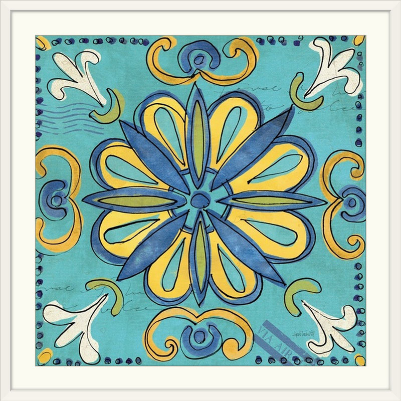 Tuscan Sun " Tuscan Sun Tile IV Color " by Anne Tavoletti Bungalow Rose 