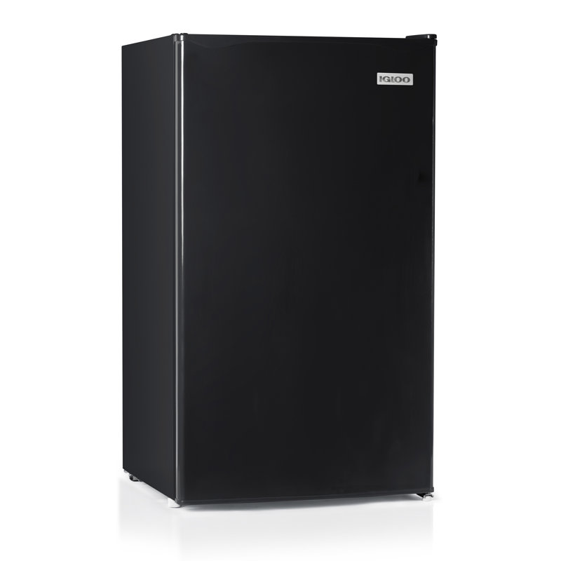 Igloo 3.2 Cubic Feet Freestanding Mini Fridge with Freezer, Black