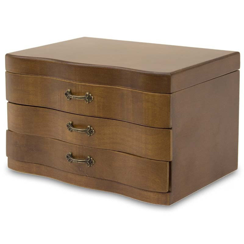 Wood Jewelery Box + Drawers