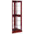 Lighted Cabinet For Corner - Mirrored Back Adjustable Shelves Cherry Collectables Storage Curio Tempered Glass Lights Soft Cloth Clean
