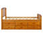 Lits de rangement en bois massif peu encombrants, style moderne pour la famille
