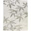Hand Loomed Floral Area Rug in Gray/White-1778501952
